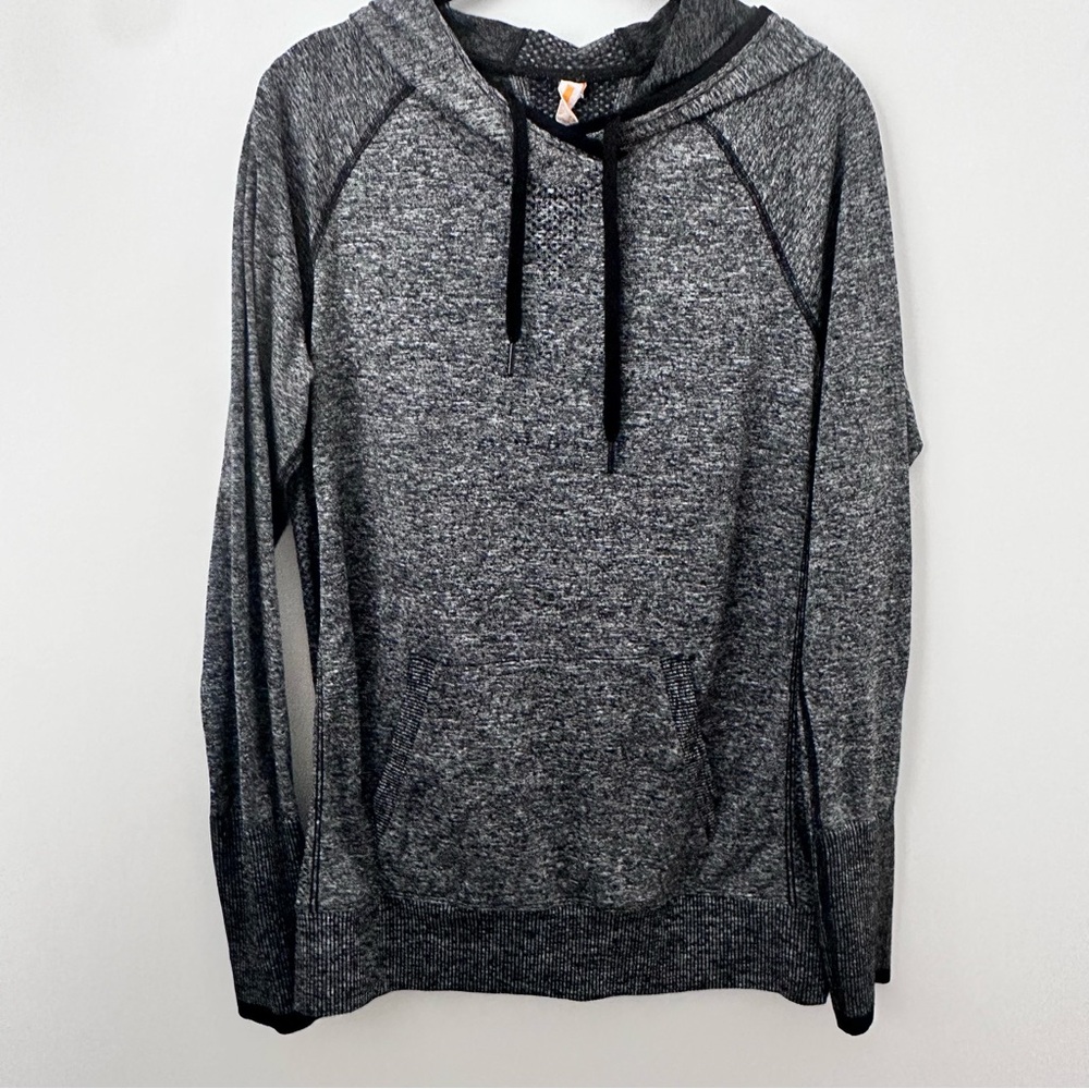 Lucy Women’s Charcoal Knit Hoodie